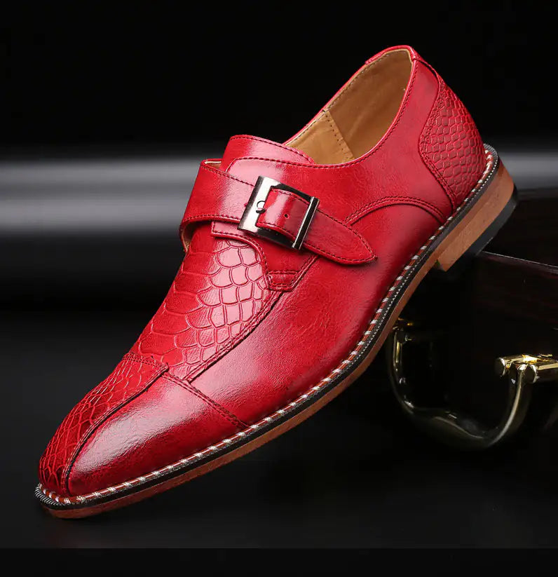 Men's Monkstrap Leather Shoes