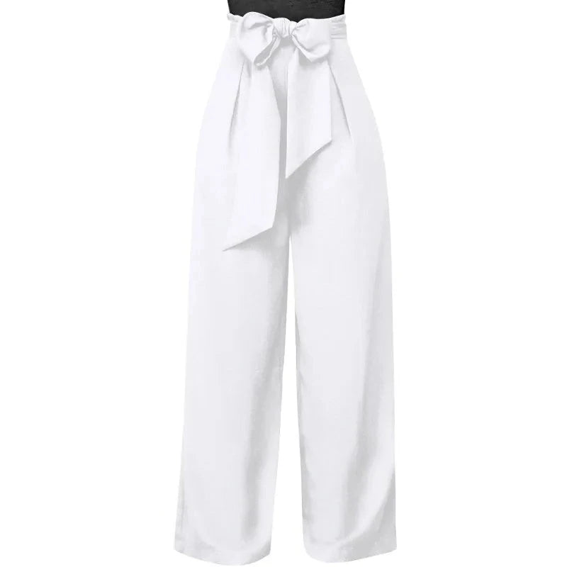 Women Casual Loose Palazzo High Waist Pants