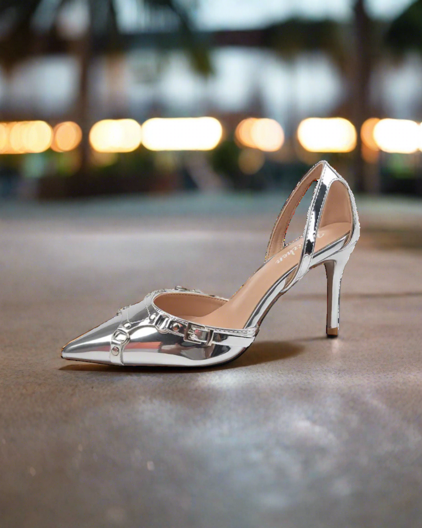 Silver Rock Pointed Heels