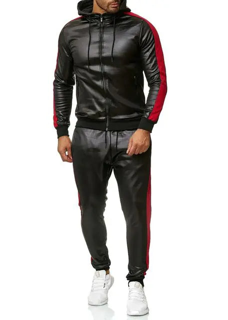 Hooded Jacket and Pants Jogging Suit Tracksuits