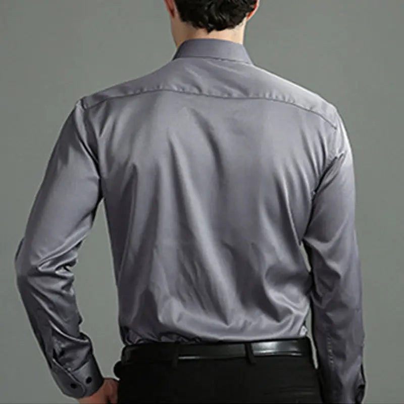 New Men's Elastic Business Shirt