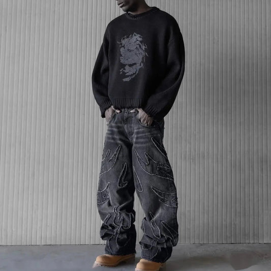 Black Baggy Jeans For Hip Hop