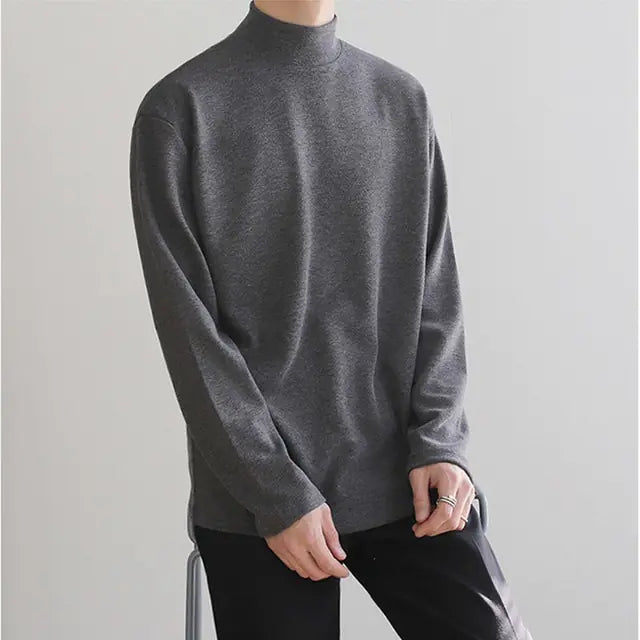 Casual Velvet Turtleneck