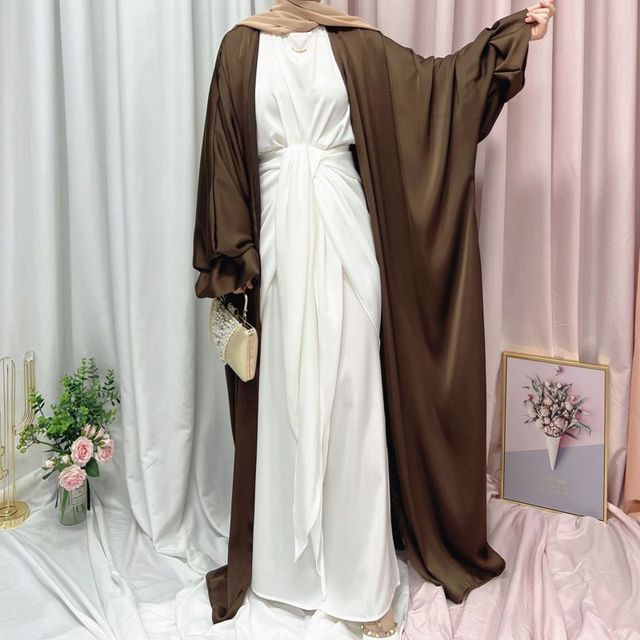 Elegant Satin Abaya