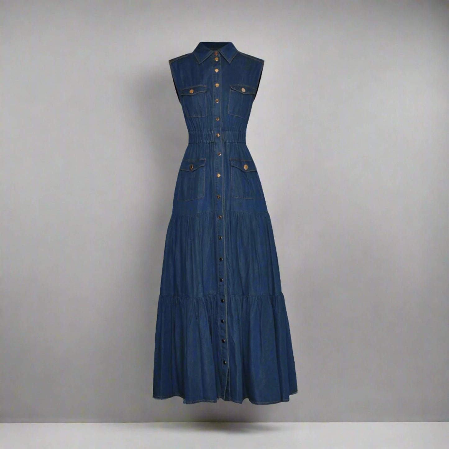 Denim Midi Dress