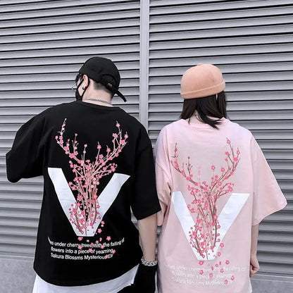 Deer Print Oversized T-Shirt