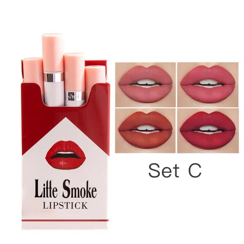 4 Colors Velvet Matte Cigarette Lipstick