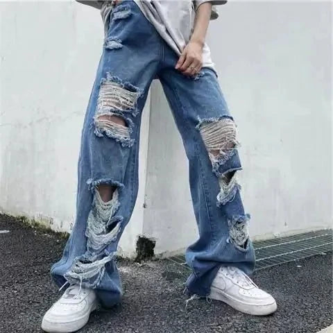 High Waist Ripped Jeans