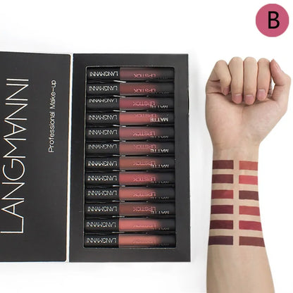 12 Piece Matte Lipstick Set