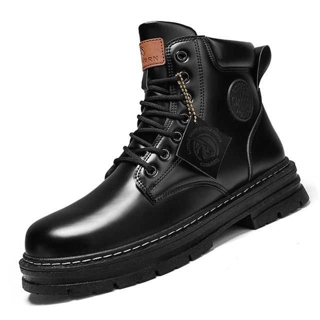 High Top Leather Shoes