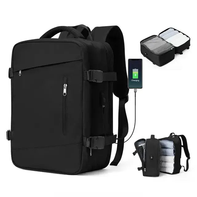 Expandable Anti-Theft Travel Backpack