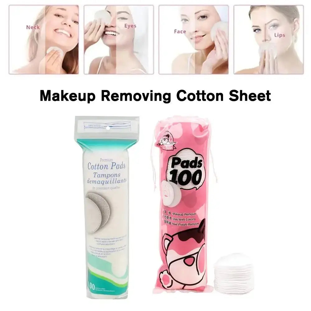 Circular Cotton Makeup Remover Pads