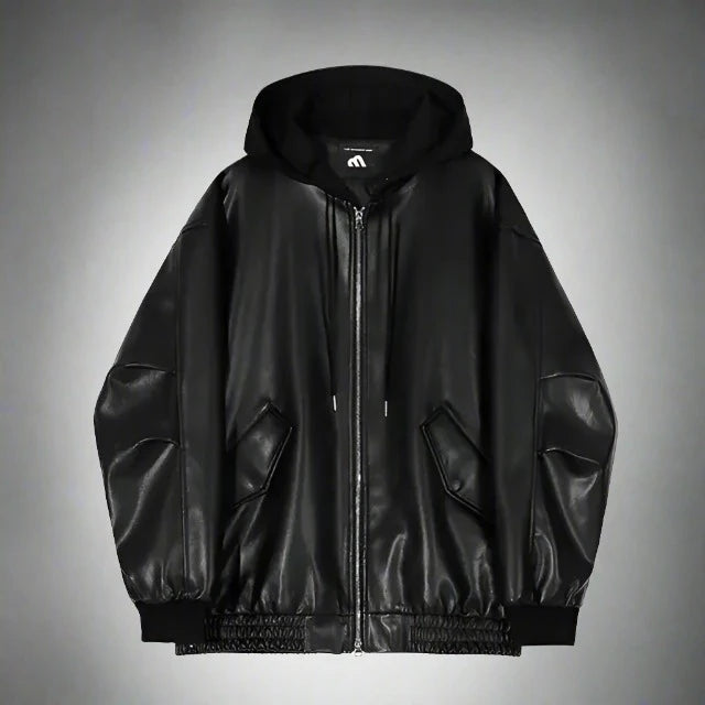 Men's Hooded Leather Jackets