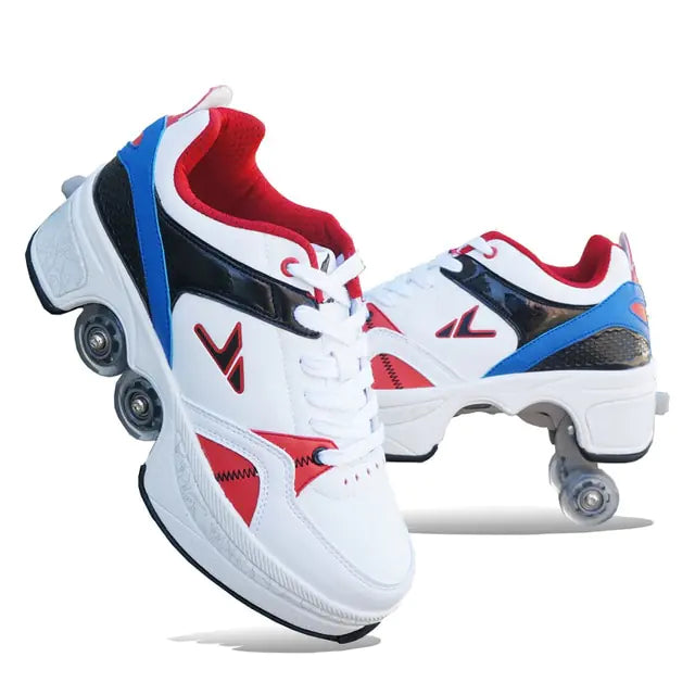 Casual Sneakers Walk Roller Skates