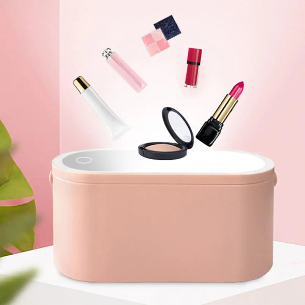 Cosmetics Box Travel with Mirror