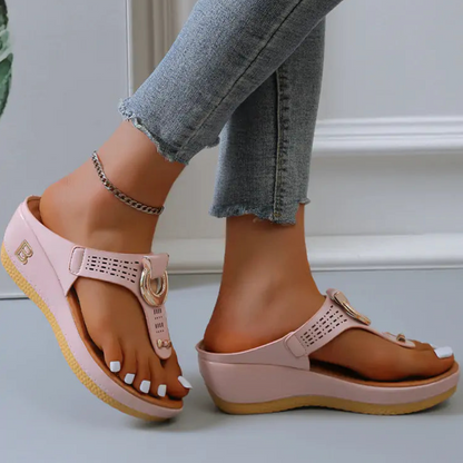 Rome Wedges Platform Slippers