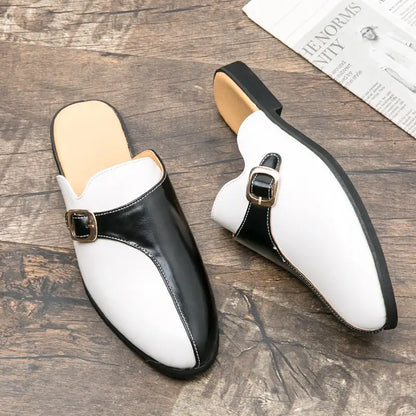 Crocodile Leather Mules Slippers Men