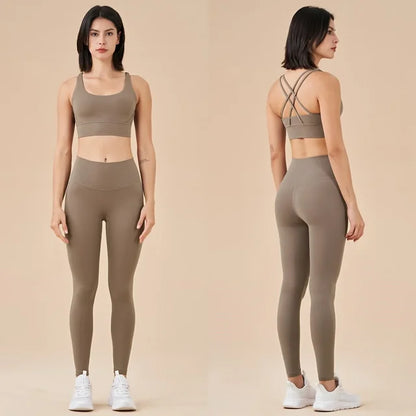 Seamless Yoga Set Fitness Clothing Workout Set