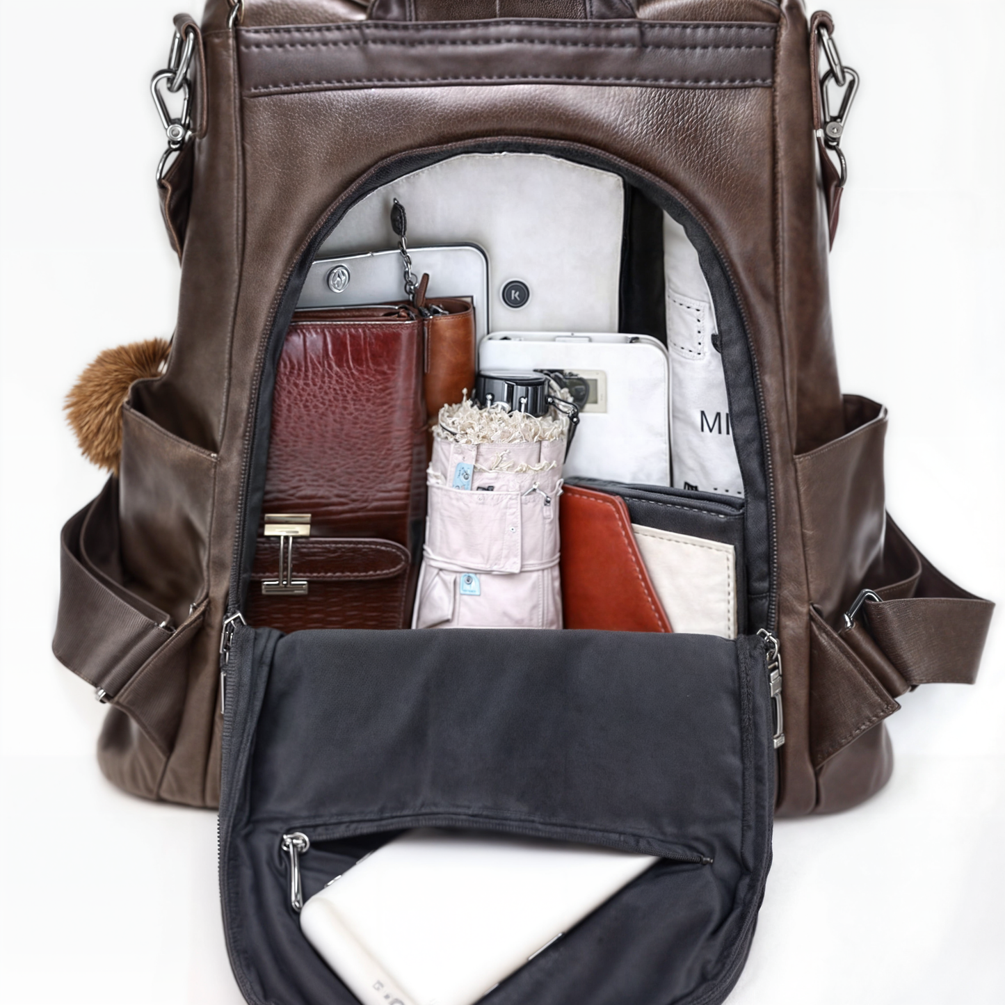 Womens Travel Leather Backpack