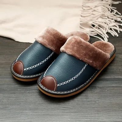 Warm Leather Slippers