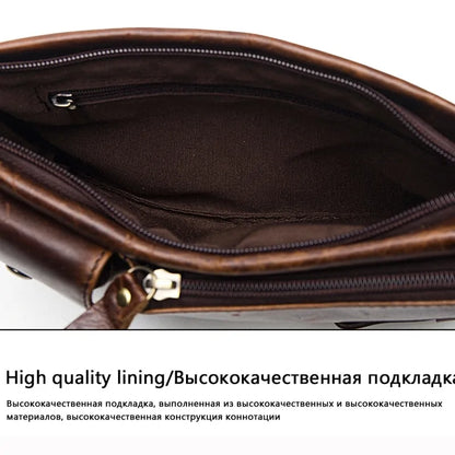 Men's Waist Genuine Leather Bag