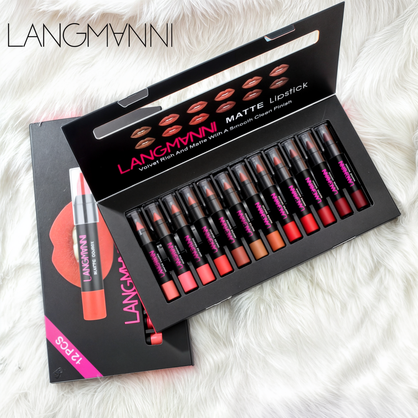 12 Piece Matte Lipstick Set