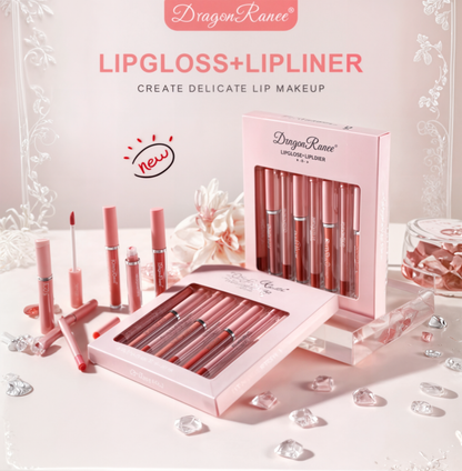 4pcs Lip Gloss Lip Liner Pen Set