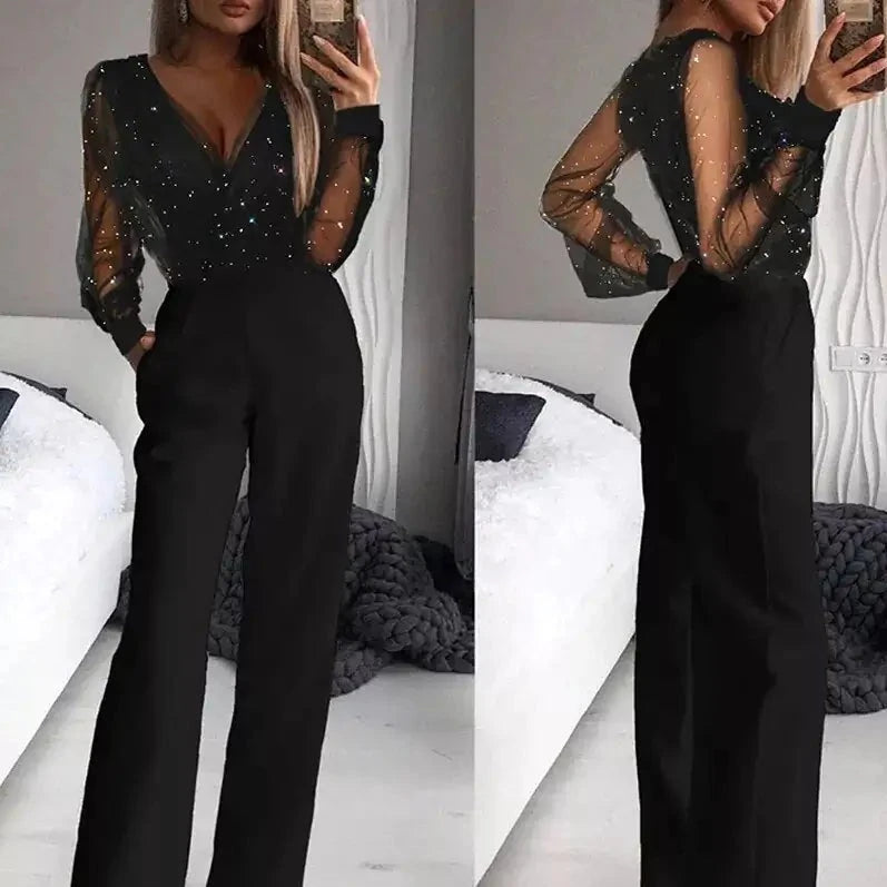 Jumpsuit Office Lady Elegant Suits