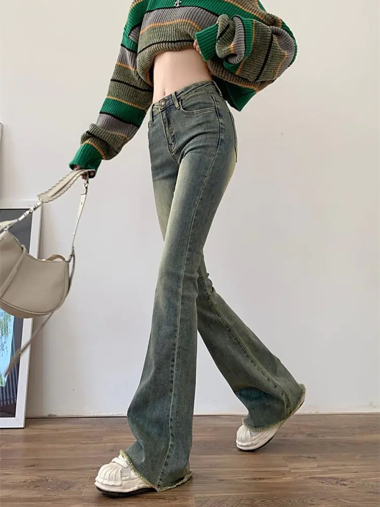 Flare Aesthetic High Waist Y2k Jeans