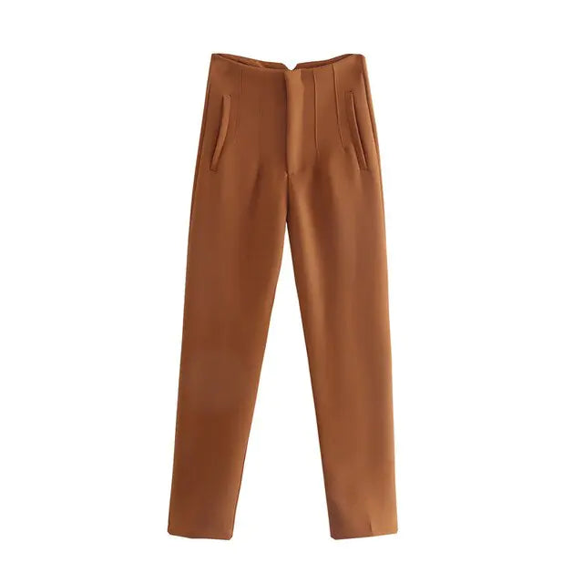 Chic Office Lady Straight Pants