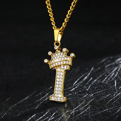 Zircon Alphabet Necklace