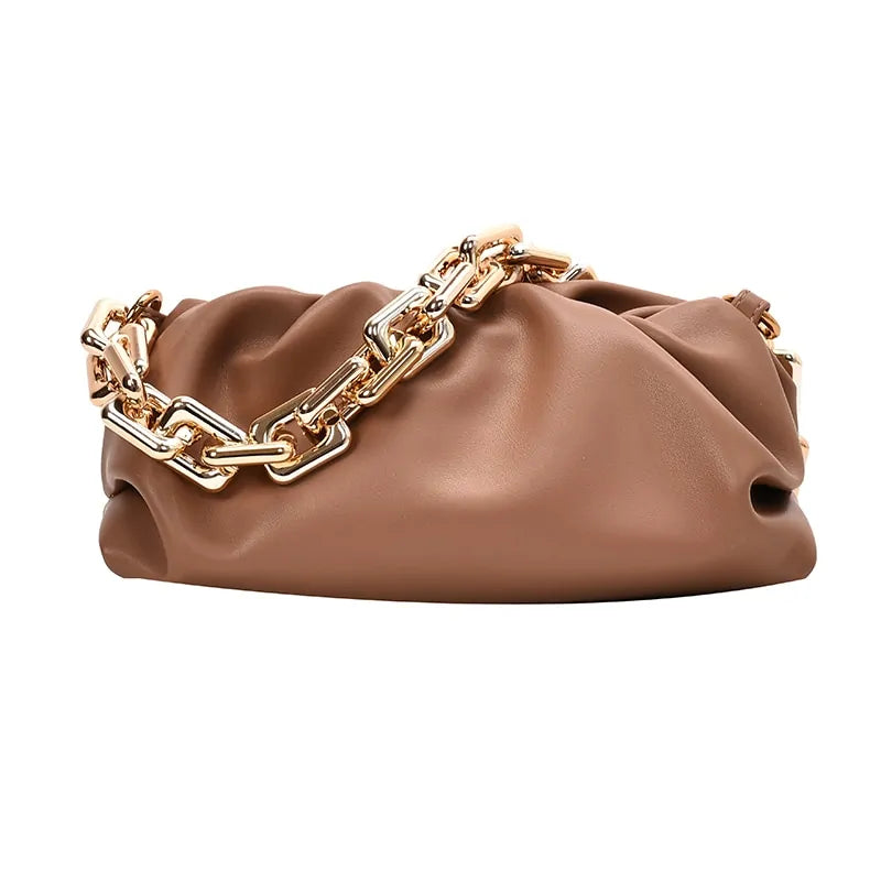 Soft Leather Cloud Shoulder Bag