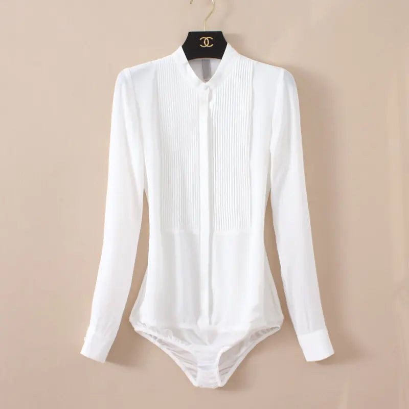 Women's Chiffon Blouse Bodysuit