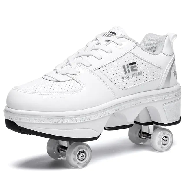 Casual Sneakers Walk Roller Skates