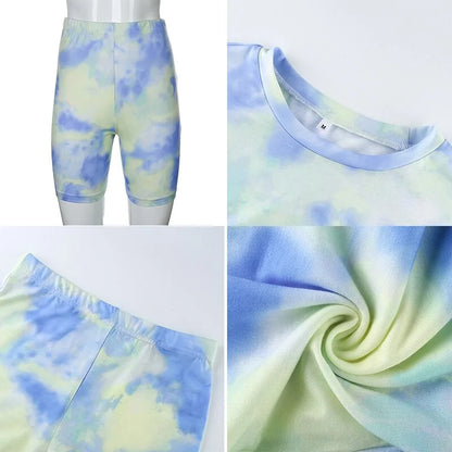 Chic Tie Dye Tracksuit For Summer