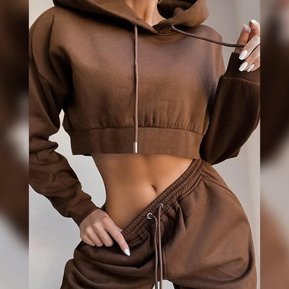 Casual Sports Tracksuit: Hoodie & Sweatpants Set