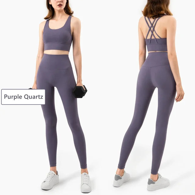 Seamless Yoga Set Fitness Clothing Workout Set