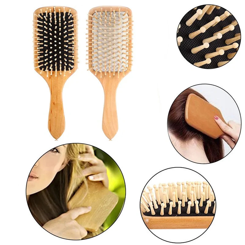 Antistatic Natural Wooden Hair Comb