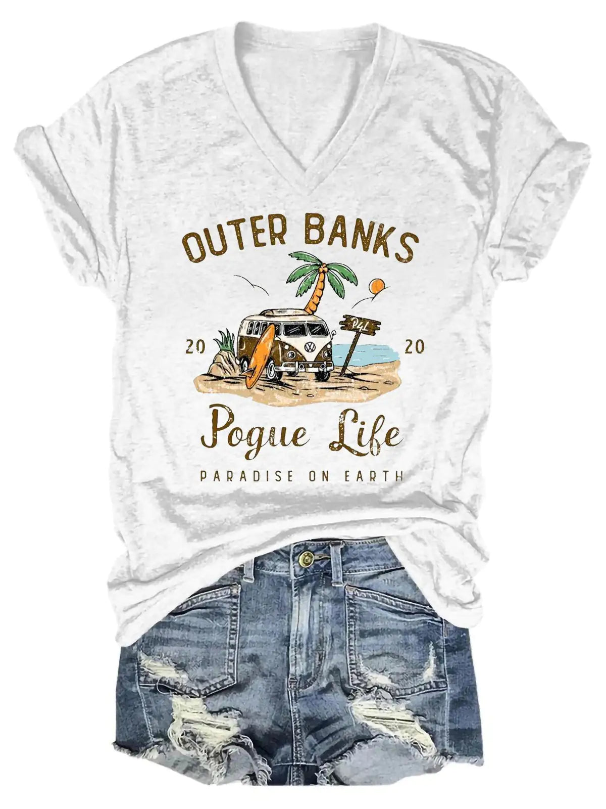 Outer Banks Pogue Life V-Neck T-Shirt