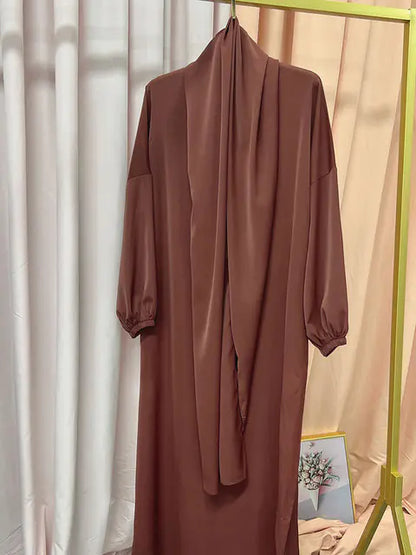 Hooded Abaya Long Dress