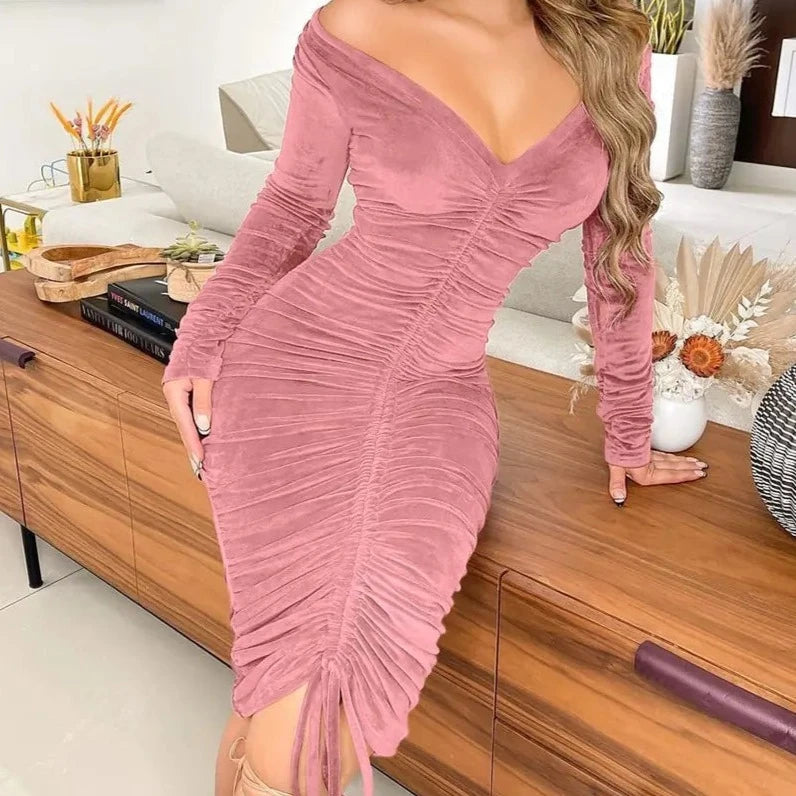 Pencil Velvet Dress