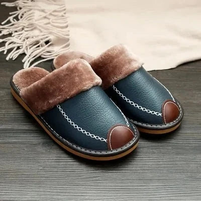 Warm Leather Slippers