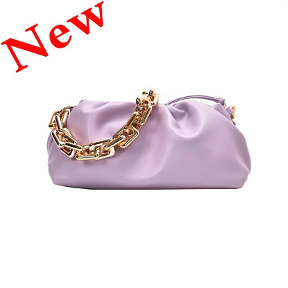 Soft Leather Cloud Shoulder Bag