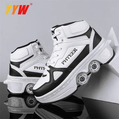 Casual Sneakers Walk Roller Skates