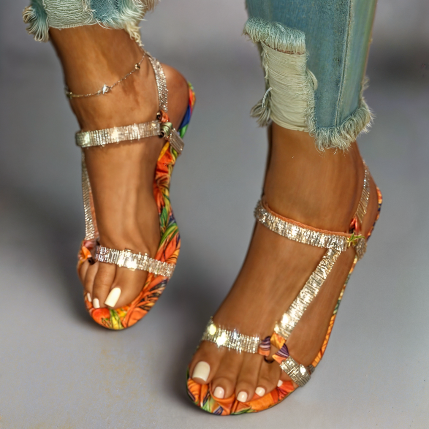 Beach Bling Crystal Ladies Sandals