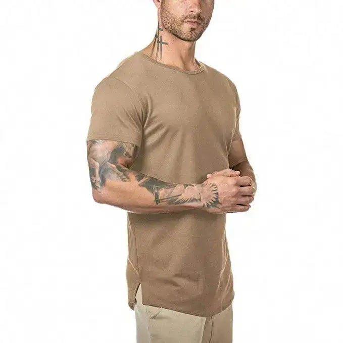 Solid Cotton Short Sleeve T-Shirt