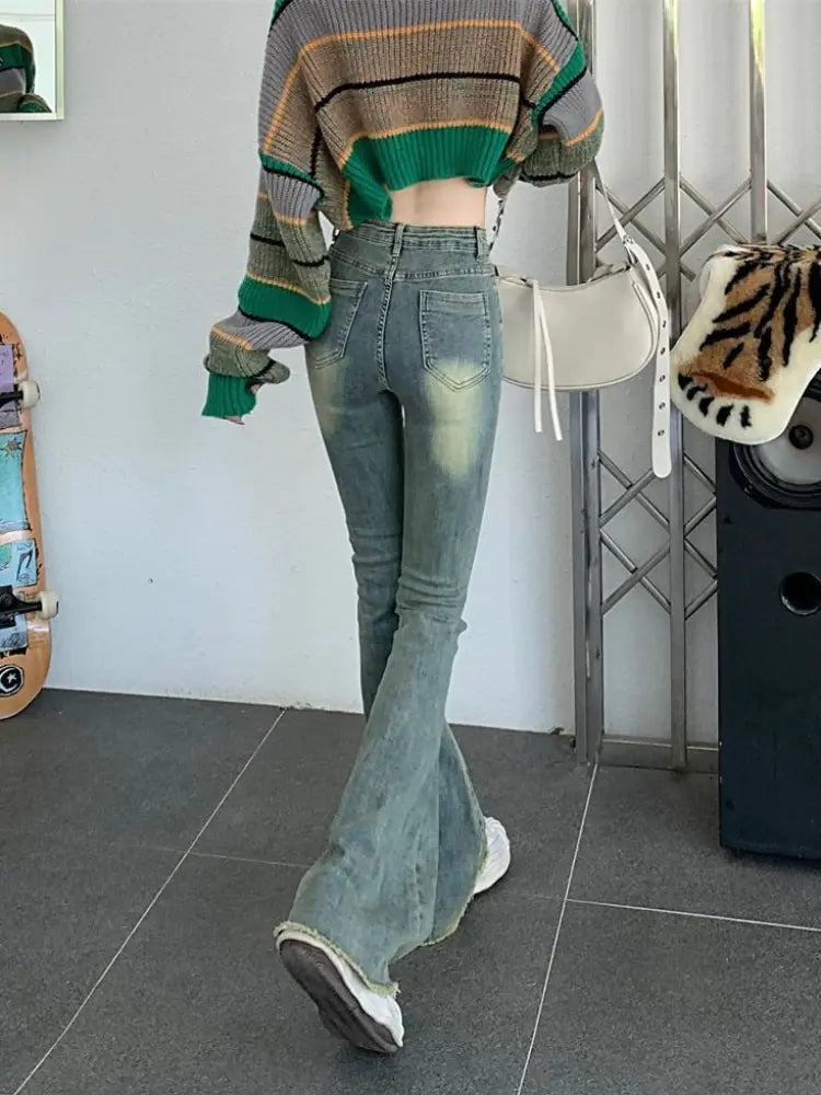 Flare Aesthetic High Waist Y2k Jeans