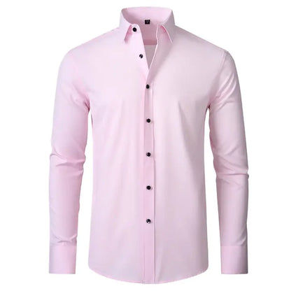 New Men's Elastic Business Shirt