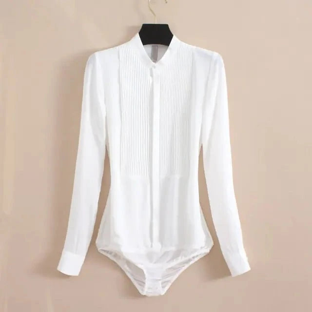 Women's Chiffon Blouse Bodysuit