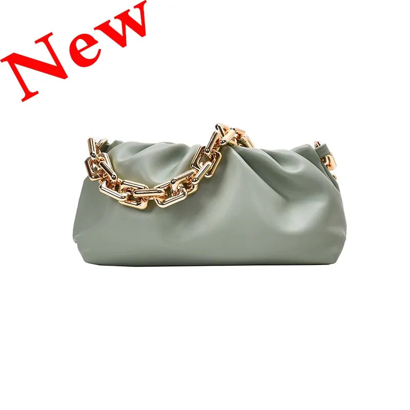 Soft Leather Cloud Shoulder Bag